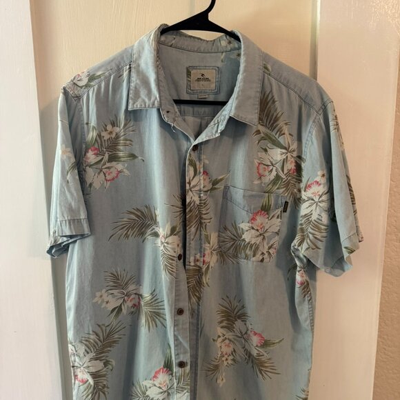 Rip Curl - Floral Denim Shirt - Picture 1 of 2